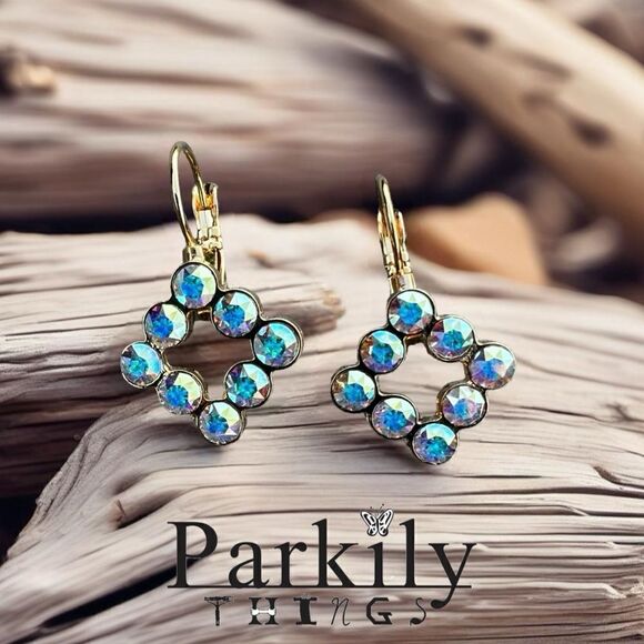 Handcrafted Earrings with Swarovski Crystal - Picture 1 of 4